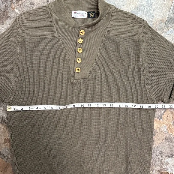 Parker of Vienna Taupe Men's Crewneck Sweater size M - Picture 3 of 5